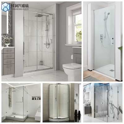 GB15763.2-2005 Bagno d'albergo Matt Nero spazzolato Nichel cromo Sala doccia scorrevole