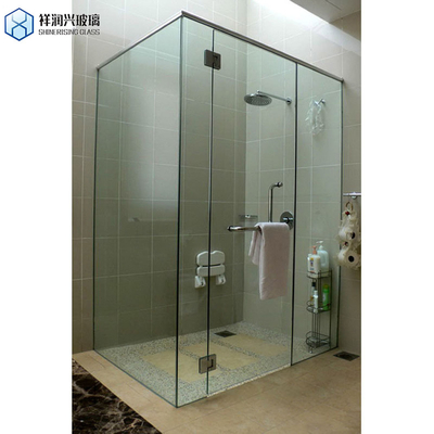 Richiesta personalizzata GB15763.2-2005 Porta doccia rettangolare in vetro temperato per bagno domestico