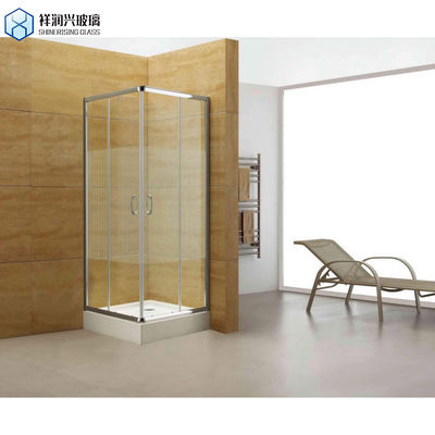 90cm Luxury One Piece Rose Gold Casella doccia in acciaio inossidabile con vetro temperato