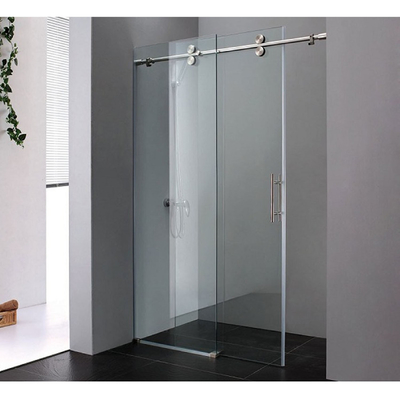 Single Glass Black Frame Bagno Bagno di vetro Doccia Screen Swing Door con personalizzazione