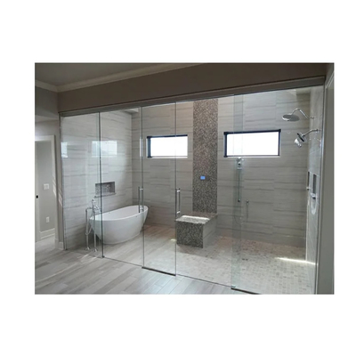 Single Glass Black Frame Bagno Bagno di vetro Doccia Screen Swing Door con personalizzazione
