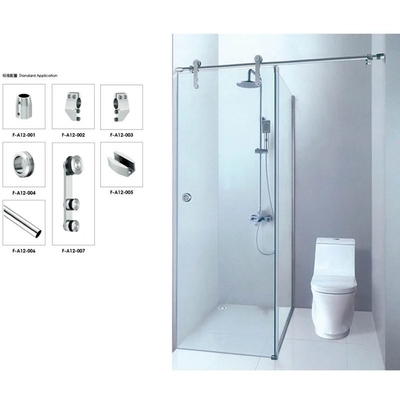 Forma del ventilatore Due porte scorrevoli Cabina doccia con vetro temperato e richiesta personalizzata