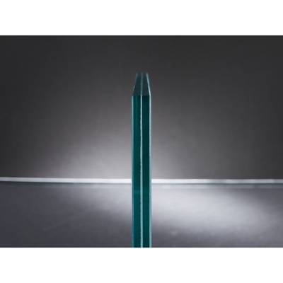Scale in vetro con bordo piatto lucidato e vetro laminato temperato