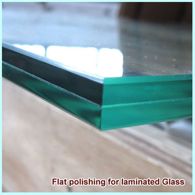 Fornitura vetro laminato temperato con bordo lucidato piatto