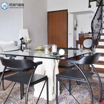Spessore 3mm-19mm Dimensione standard Sicurezza lucidato trasparente Temperato vetro indurito Costo