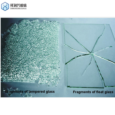 8 mm 12 mm spessore Tempered Safety Transparent Building Glass con tecnica laminata