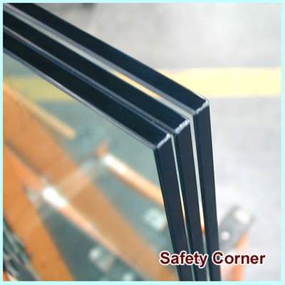 Vetro laminato temperato a tre strati con certificato CE e tecnica laminata