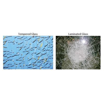 Struttura solida Personalizzazione vetro laminato colorato trasparente per la decorazione