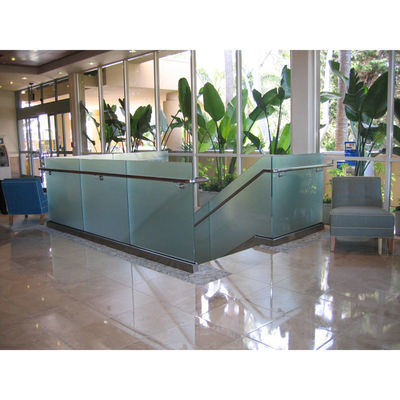 Tavolini in vetro temperato di spessore 3 mm-19 mm di vetro trasparente con margine grande a guinzaglio