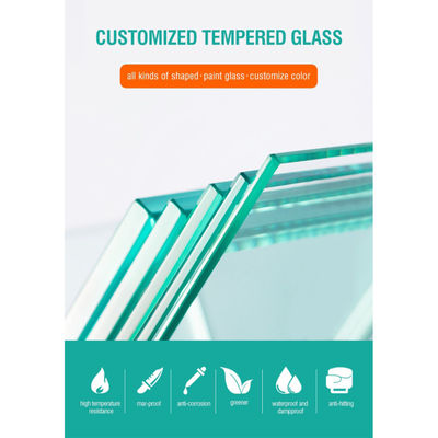 Vetro lamellato laminato per edifici 3mm 4mm 5mm 6mm 8mm 10mm 12mm Personalizzato