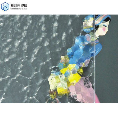 Vetro a disegni luccicanti da 3 mm a 5 mm per bagno soggiorno cucina speciale 1830*2440