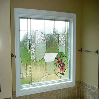 Vetro a modello per porte, finestre e divisori di stanze Vetro decorativo verniciato colore chiaro