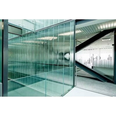 8 mm vetro temperato ghiacciato senza cornice balustrade pedane di scala con tecnica stratificata