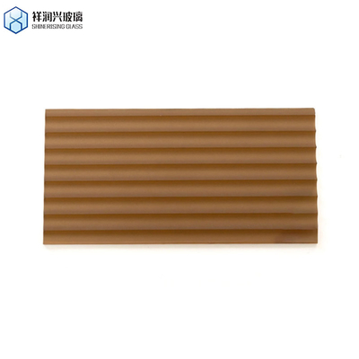 3mm-16mm Luminiscente Disegno Art Vetro Bagno Porta Cucina Speciale Stile Moderno Vetro in intaglio Marrone SGS Testato