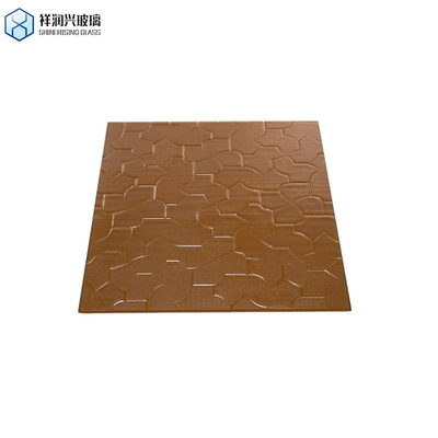 Vetro decorativo luccicante vetro marrone con rigidezza di 8 Mohs