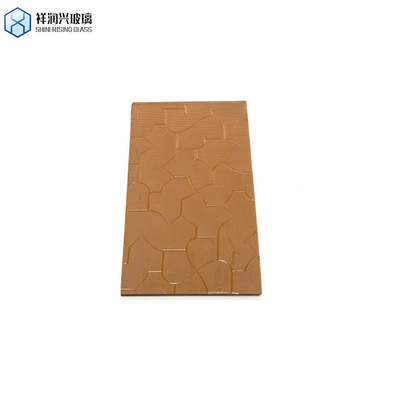 Vetro decorativo luccicante vetro marrone con rigidezza di 8 Mohs
