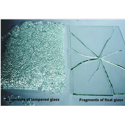 4mm Tempered Low-E Glass India Glass Double Door Refrigerator con Fragment State III