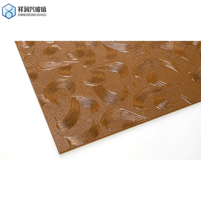 2mm 3mm 4mm 5mm 6mm 8mm 10mm Vetro ultra trasparente galleggiante vetro in rilievo marrone per edifici