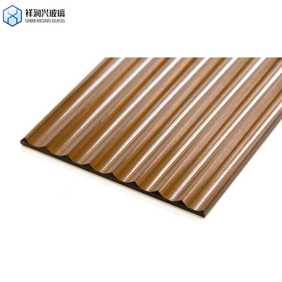 Customization Decorative Tempered Ceramic Glass with Unique Pattern Brown Embossed Glass (Vettura ceramica temperata decorativa con disegno unico)
