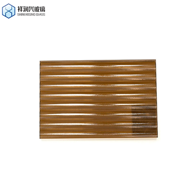 Customization Decorative Tempered Ceramic Glass with Unique Pattern Brown Embossed Glass (Vettura ceramica temperata decorativa con disegno unico)