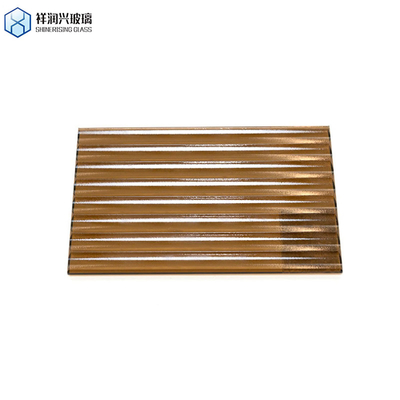 Customization Decorative Tempered Ceramic Glass with Unique Pattern Brown Embossed Glass (Vettura ceramica temperata decorativa con disegno unico)