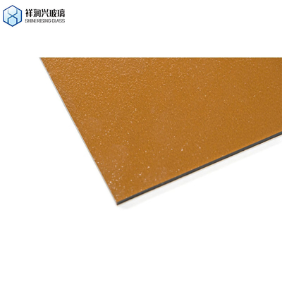 Acqua marrone Diamante in rilievo Curva Toughened Shower Screen Vetro richiesta personalizzata