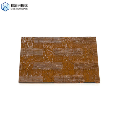 Vetro a disegno marrone a colori solidi 3 mm 5 mm 1830*2440 stile belga piatto