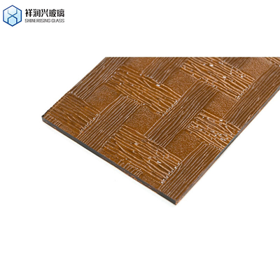 Vetro a disegno marrone a colori solidi 3 mm 5 mm 1830*2440 stile belga piatto