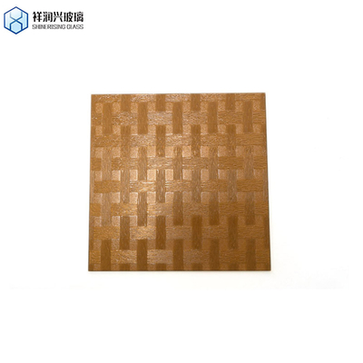 Vetro a disegno marrone lucente 3mm 5mm 1830*2440nuovo stile tecnologico vetro in rilievo vetro