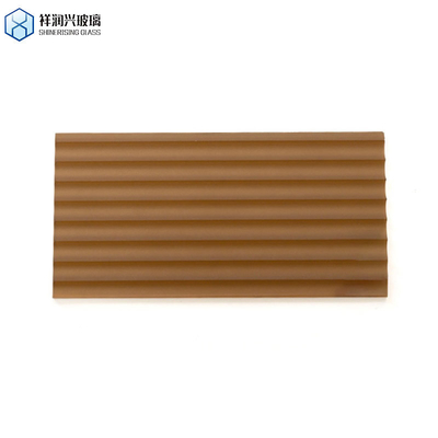 Vetro a disegno marrone lucente 3mm 5mm 1830*2440nuovo stile tecnologico vetro in rilievo vetro