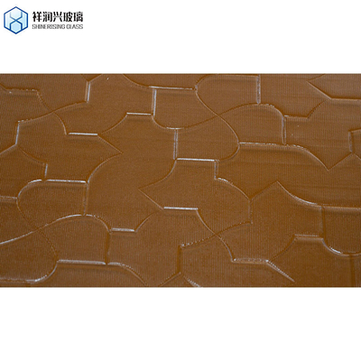Shahe 5mm 6mm 8mm 10mm 12mm Moru Vetro a modello figurato Personalizzazione Vetro in rilievo marrone