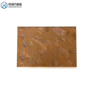 1.8mm-6mm Specchi a colori rotondi Decorazione domestica Vetro colorato galleggiante Vetro in rilievo marrone