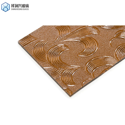 1.8mm-6mm Specchi a colori rotondi Decorazione domestica Vetro colorato galleggiante Vetro in rilievo marrone