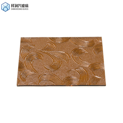 1.8mm-6mm Specchi a colori rotondi Decorazione domestica Vetro colorato galleggiante Vetro in rilievo marrone