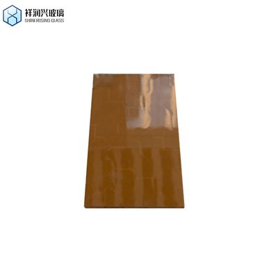 Vetro decorativo a struttura solida con disegno in rilievo marrone e spessore 3 mm 4 mm 5 mm