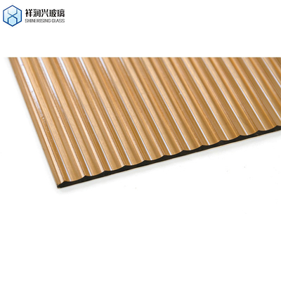 5.5mm 6mm 8mm 10mm Ultra Clear Moru Glass Brown Patterned Glass Figured Glass per la decorazione
