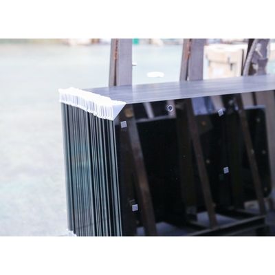 Vetro di sicurezza a doppio temperamento piatto per pareti di tenda per edifici esterni resistente al fuoco