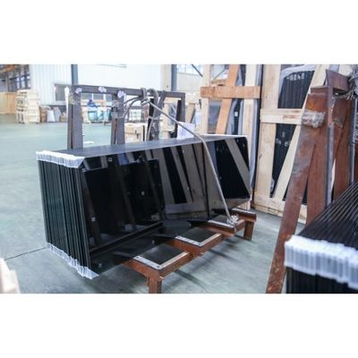 Vetro di sicurezza a doppio temperamento piatto per pareti di tenda per edifici esterni resistente al fuoco