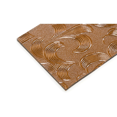 Certificato SGS Flora Qingdao Mistlite Karatachi Diamant Clear Brown Glass di sicurezza in rilievo