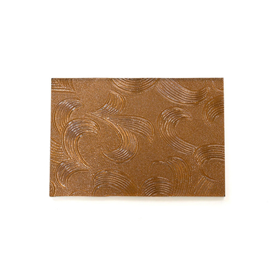 Certificato SGS Flora Qingdao Mistlite Karatachi Diamant Clear Brown Glass di sicurezza in rilievo