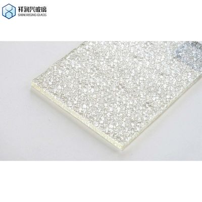 4mm 5mm 6mm vetro a disegno a colori chiari/vetro a disegno tessuto Flat polished edge work