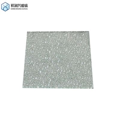 4mm 5mm 6mm vetro a disegno a colori chiari/vetro a disegno tessuto Flat polished edge work