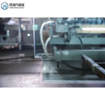 10 mm 12 mm Chiara porta della doccia di sicurezza curva Temperato vetro calore immerso vetro trattato