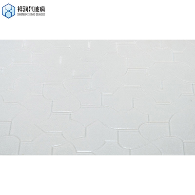 Vetro trasparente a modello Flora 3mm 4mm 5mm per finestra del bagno da Chinhilla Glasschina
