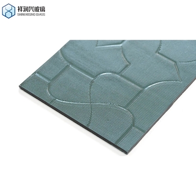 Flat edge lucidato diamante/cristallo/nashiji logo personalizzato muro divisorio in vetro filmato