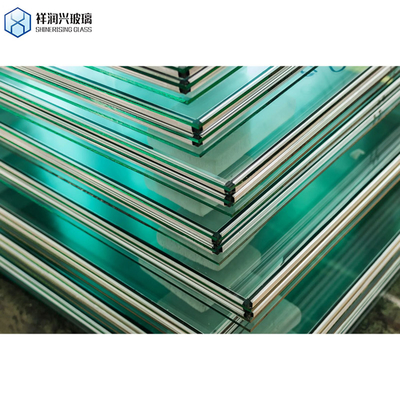 Flat Tempered Fluted Texture Patterned Transparency Chiaro vetro decorativo di sicurezza
