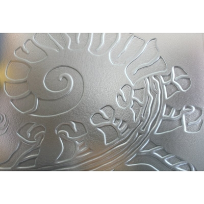 2100mm X 2440mm Dimensione Struttura solida Chiara Moru Vetro a forma di figura Vetro certificato ISO