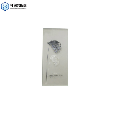 Vetro da bagno in vetro singolo 2024 12mm Tempered Acid Etched Pattern Glass Customized