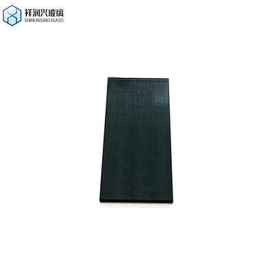 Vetro a modello in rilievo decorativo nero trasparente temperato per decorazioni personalizzate