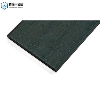 Vetro a modello in rilievo decorativo nero trasparente temperato per decorazioni personalizzate